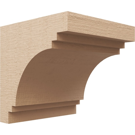 Ekena Millwork 12"W x 12"D x 12"H Wide Pescadero Rough Cedar Woodgrain TimberThane Corbel, Primed Tan CORUR12X12X12PECRCPR